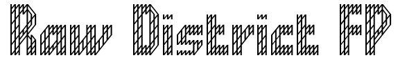 Raw District FP font preview